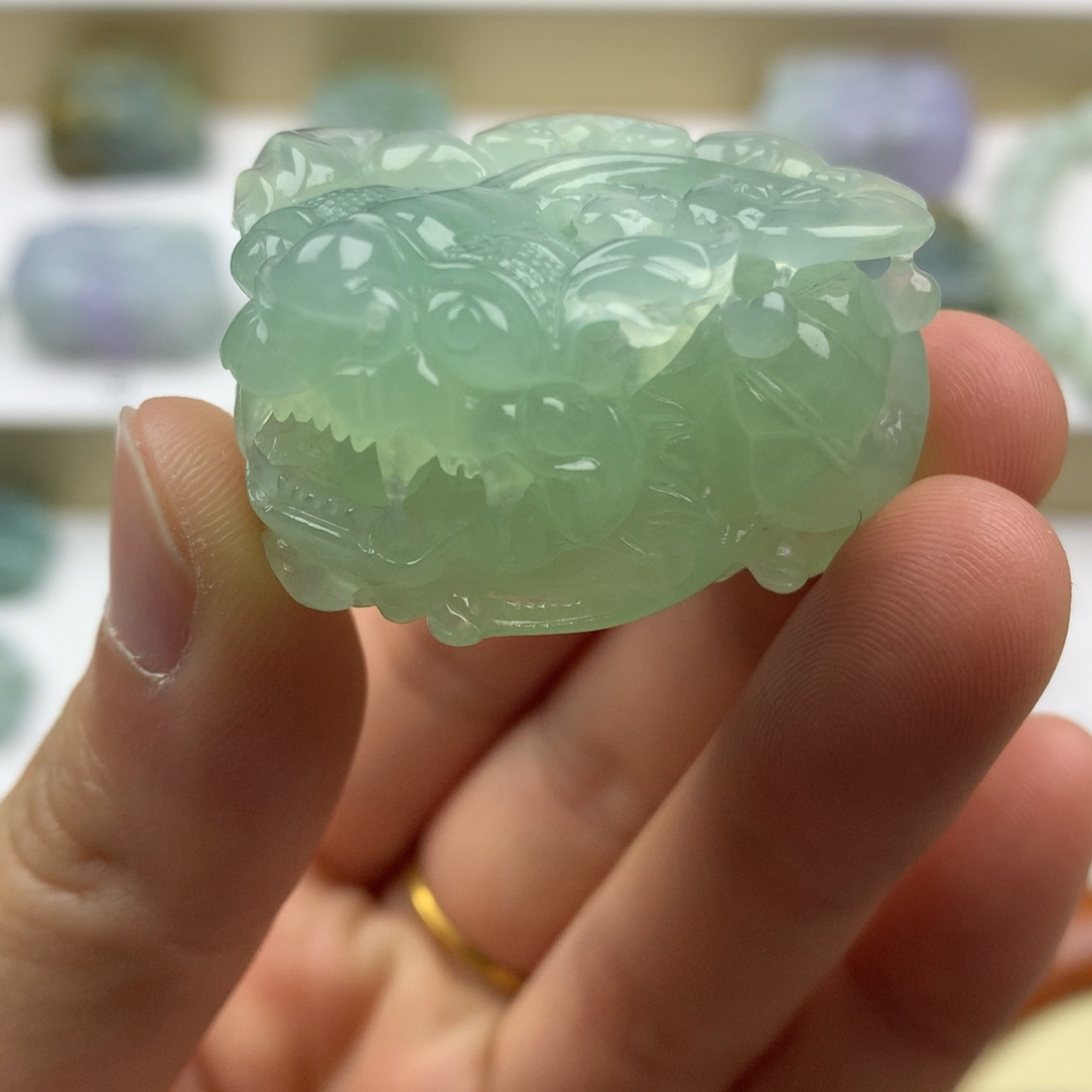 翡翠吊坠(不含链)未镶嵌天然缅甸翡翠A货貔貅