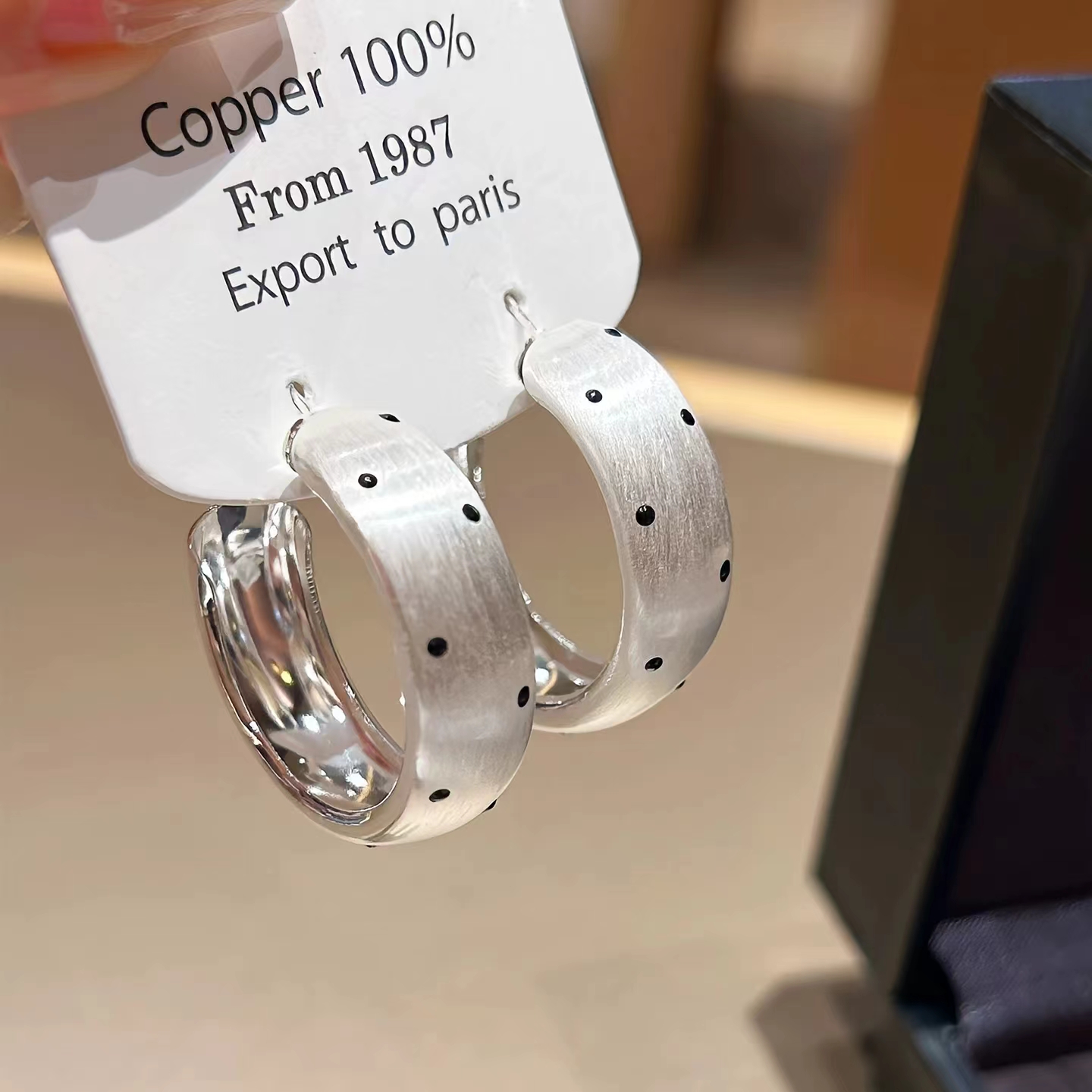 铜合金耳饰 气质轻奢百搭简约简约优雅精致网红设计师耳环F3233