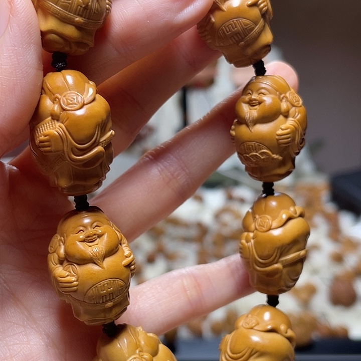 橄榄核手串/手链黄胖财神