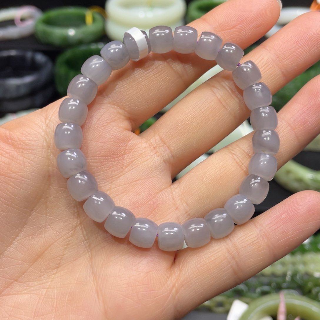 和田玉手镯61圈口 编号2贵妃镯未镶嵌