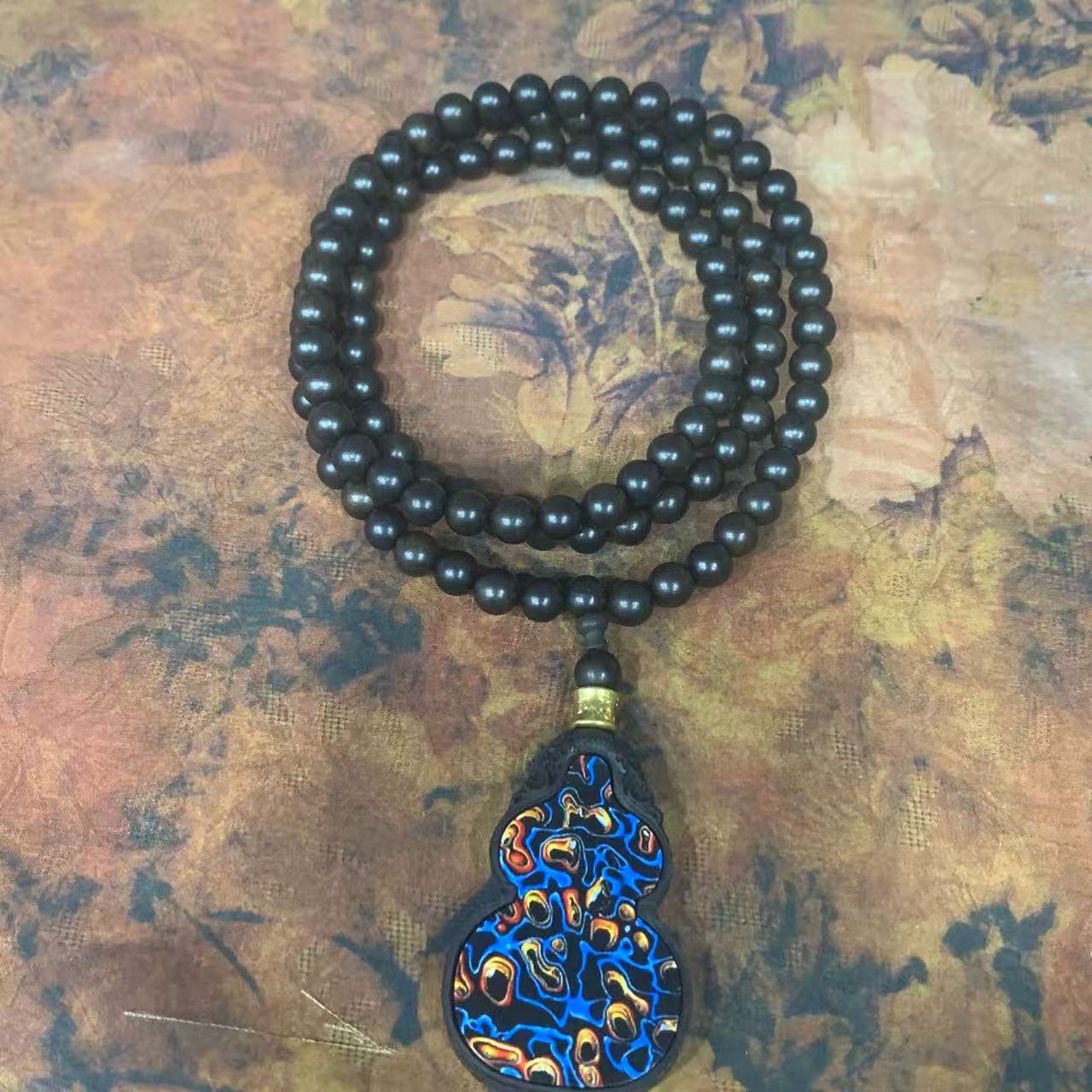 S1249-1 檀香木0.8福禄有余无事牌108