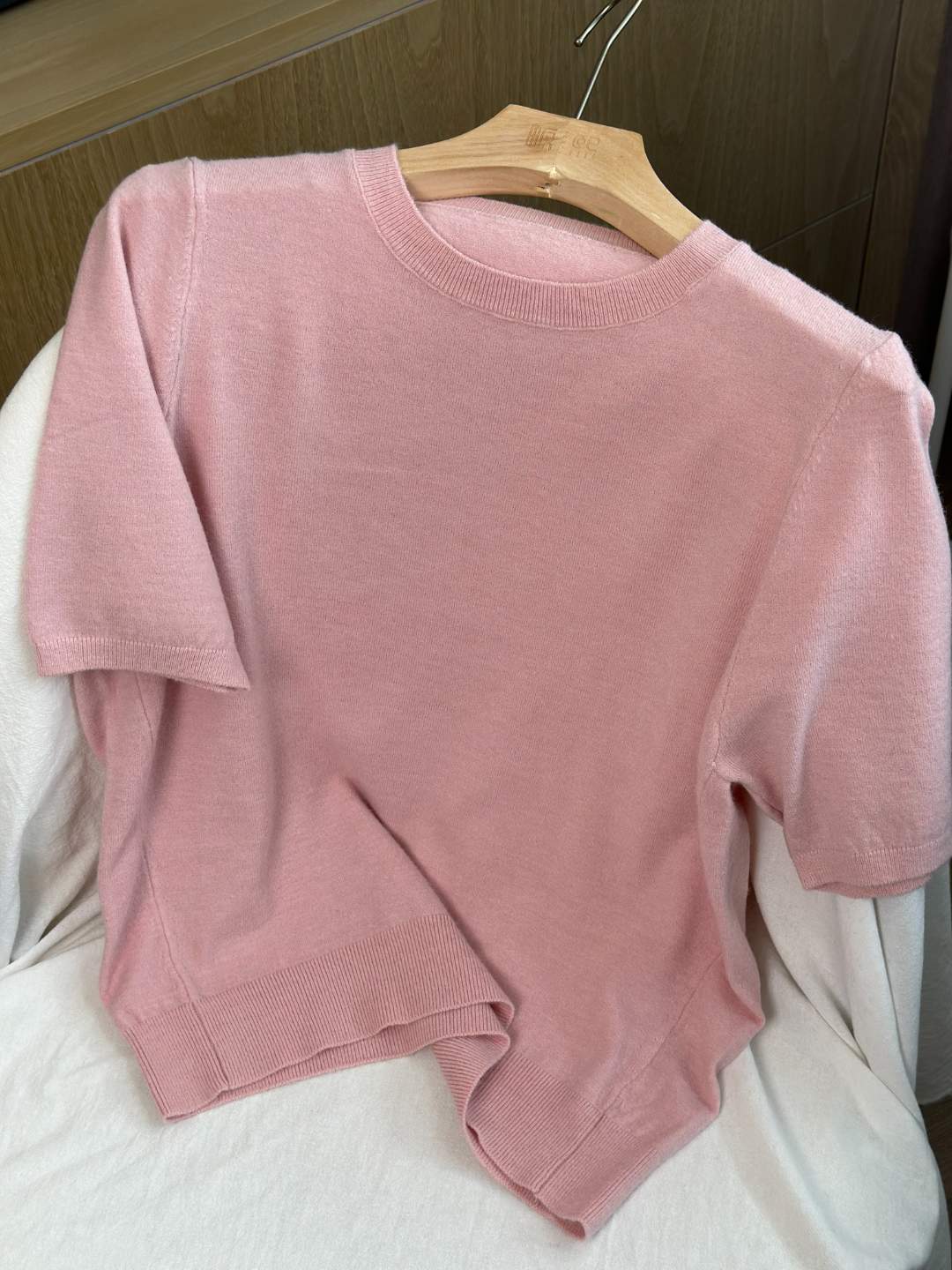 【欧琲】L714#纯色圆领针织上衣