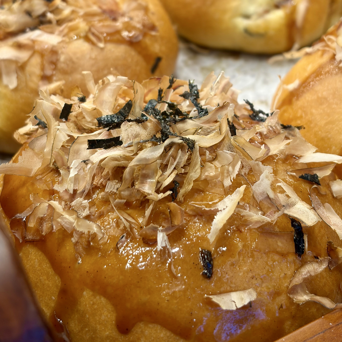 山语章鱼大丸子面包