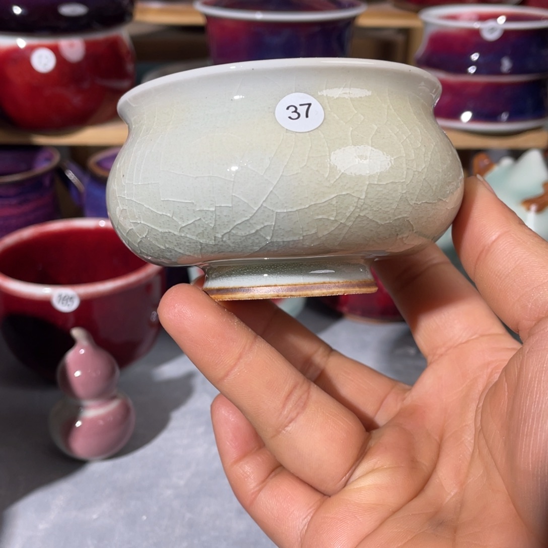 瓷片纯手工制作……微微瑕