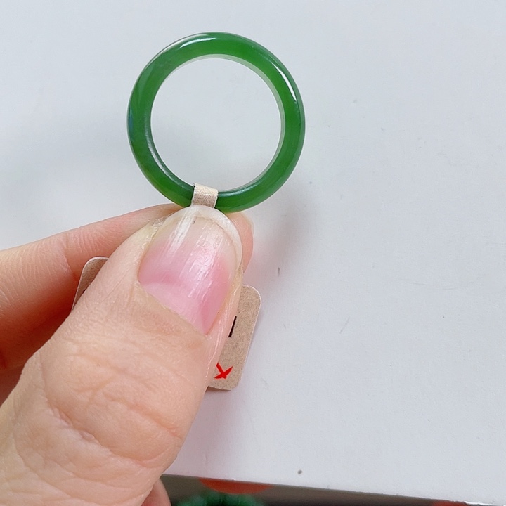 和田玉（碧玉）未镶嵌戒圈