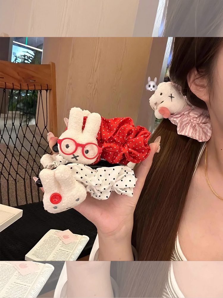韩系可爱米菲兔大号香蕉夹少女心后脑勺马尾夹甜美百搭发夹发饰