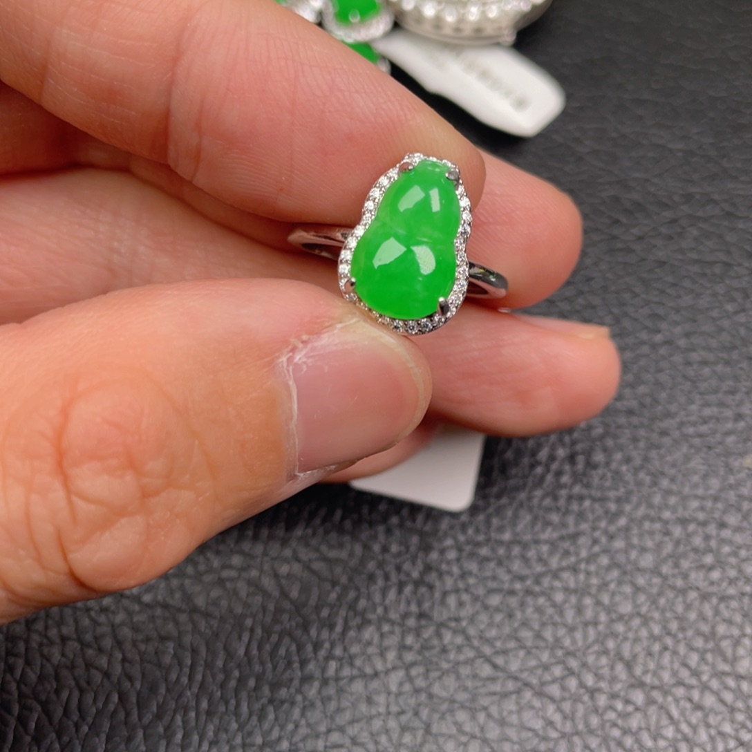 翡翠吊坠(不含链)银S925镶嵌