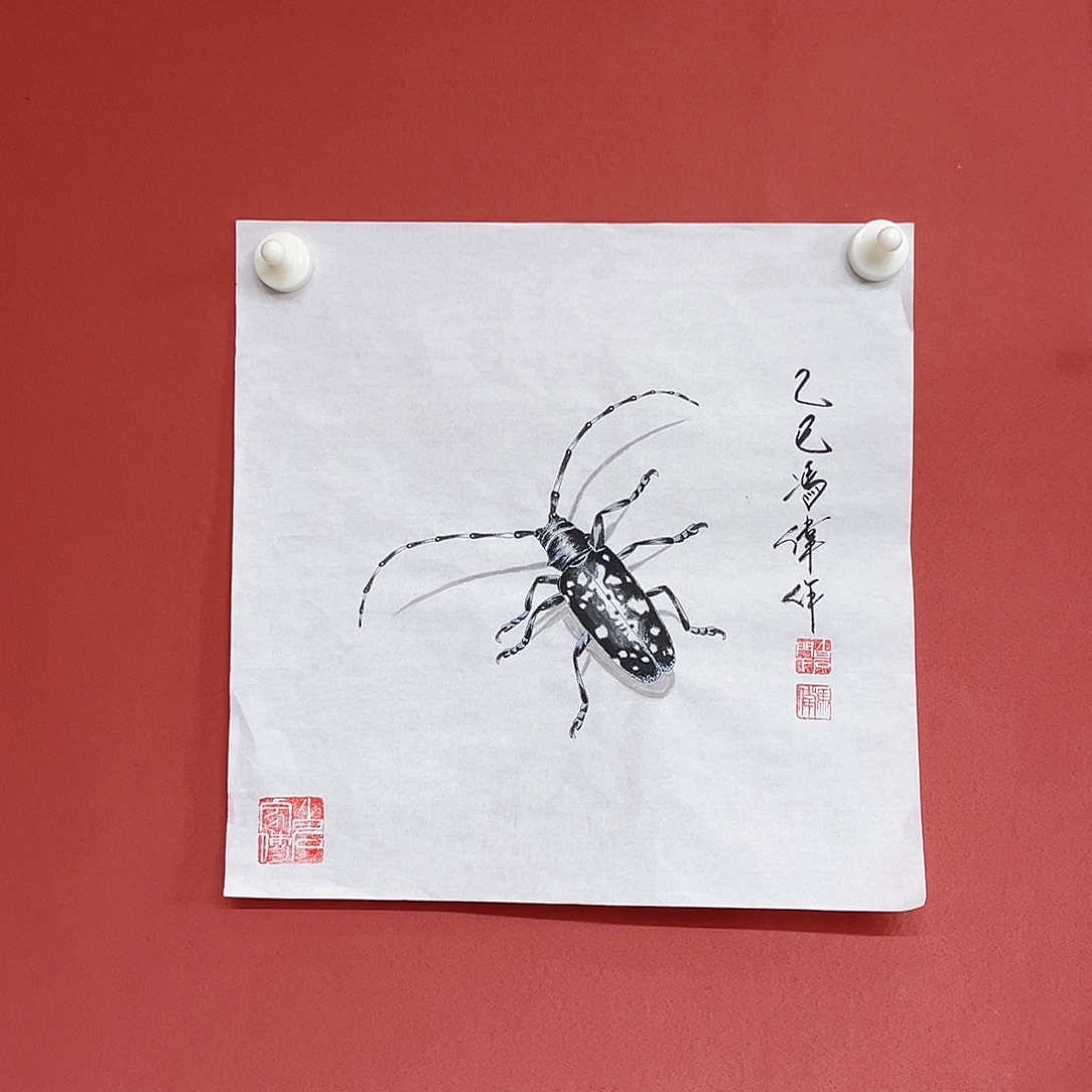 国画冯伟老师手绘国画作品音浩