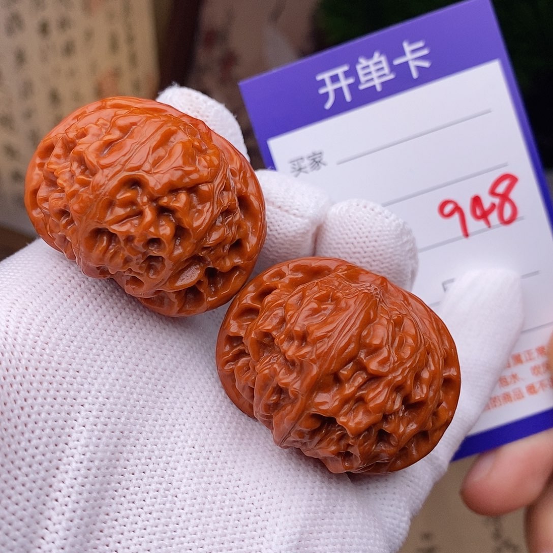 文玩核桃把件40宫灯948