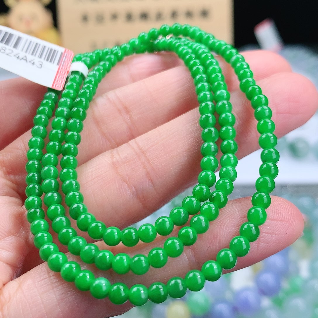 翡翠手链未镶嵌卡3.5mm