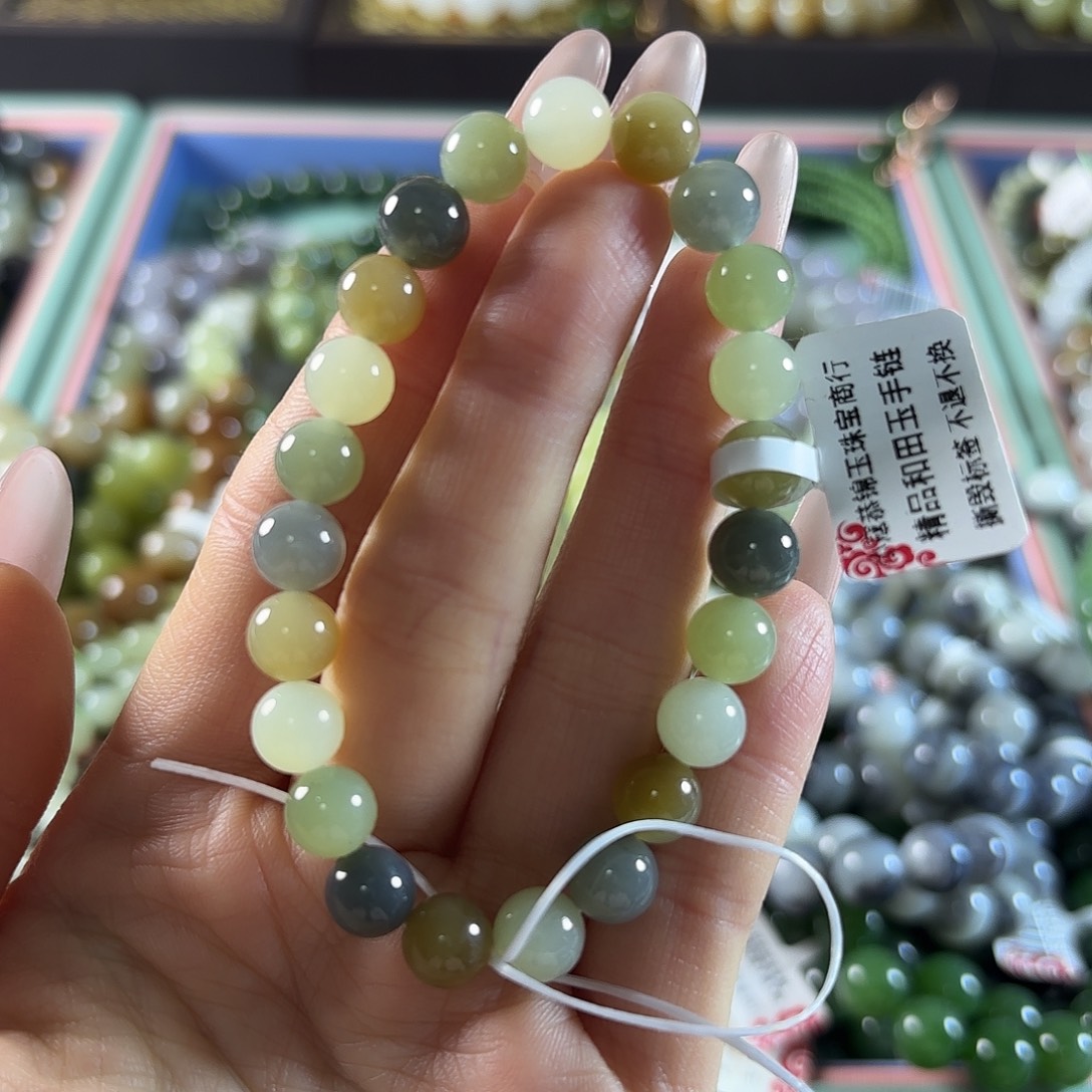 和田玉未镶嵌手链159