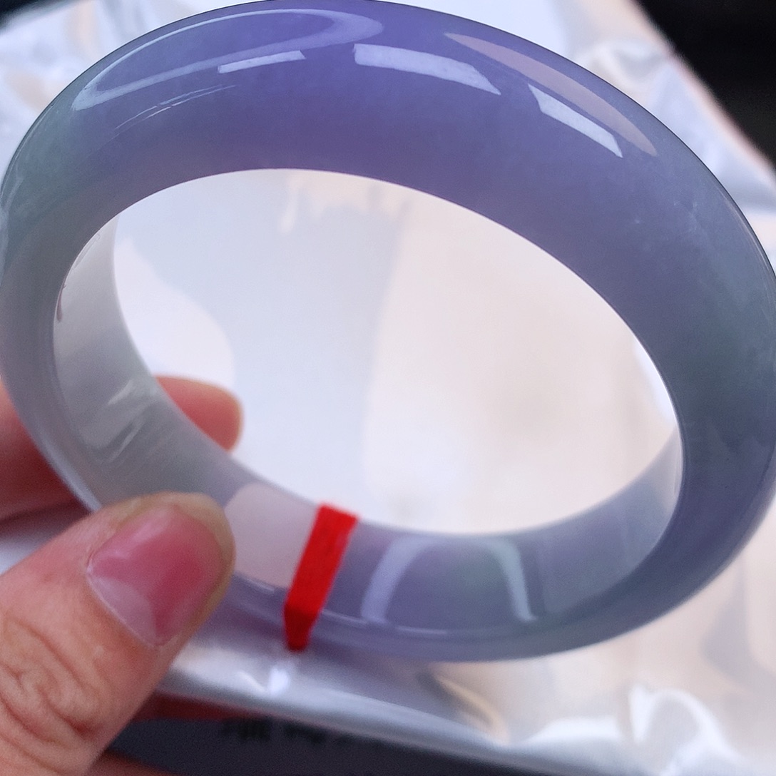 未镶嵌手镯翡翠纯天然翡翠紫罗兰5858号