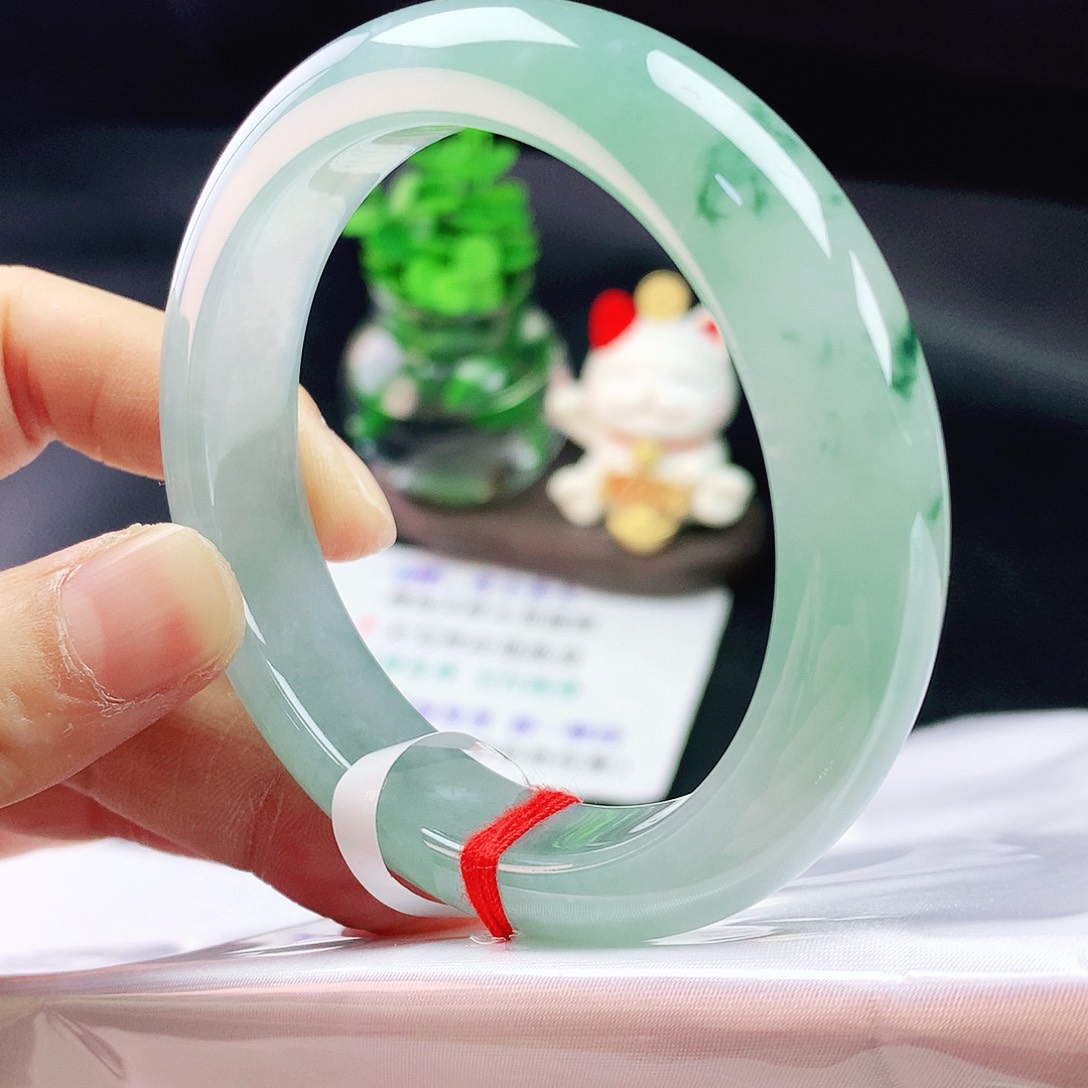 未镶嵌手镯翡翠55圈