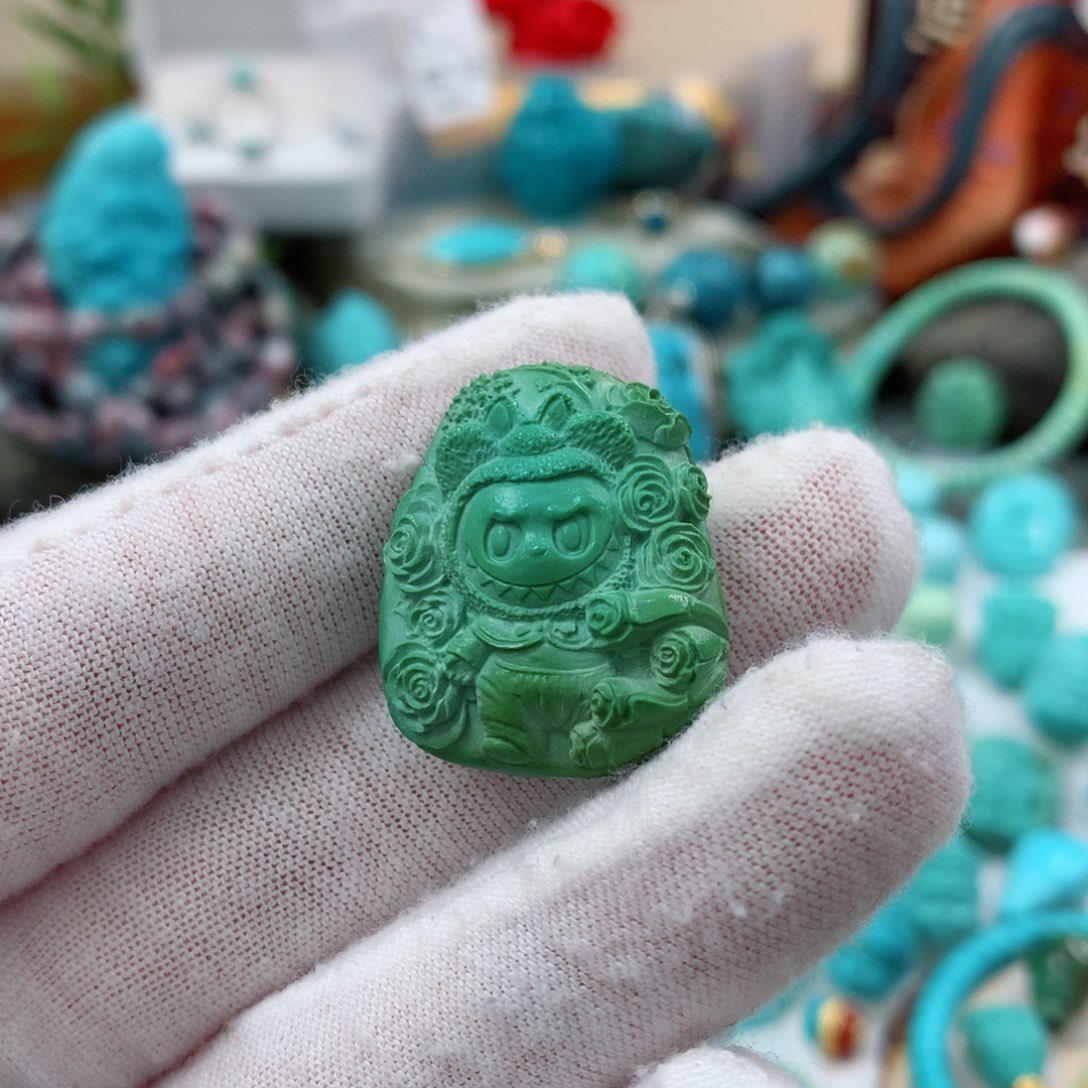 绿松石珠宝奇石未镶嵌