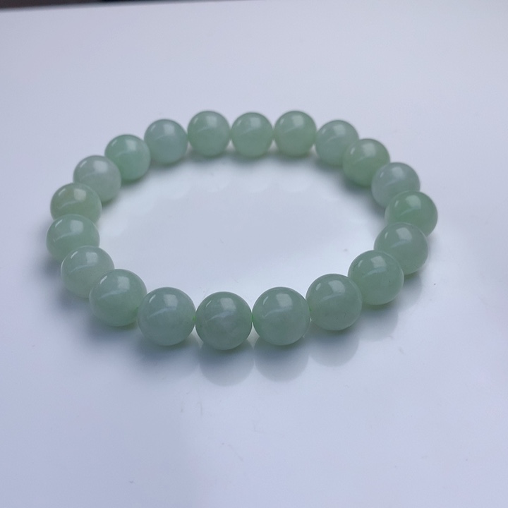 翡翠手串未镶嵌9.5mm！