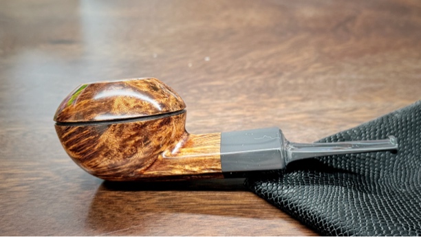 磁铁佬徒弟格里戈里耶夫格里光面宽背牛头磁吸手工石楠木烟斗