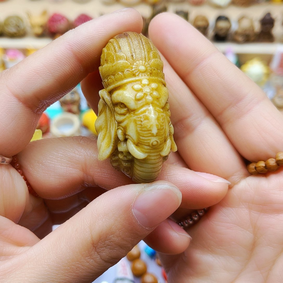 鹿骨摆件手工雕刻配饰