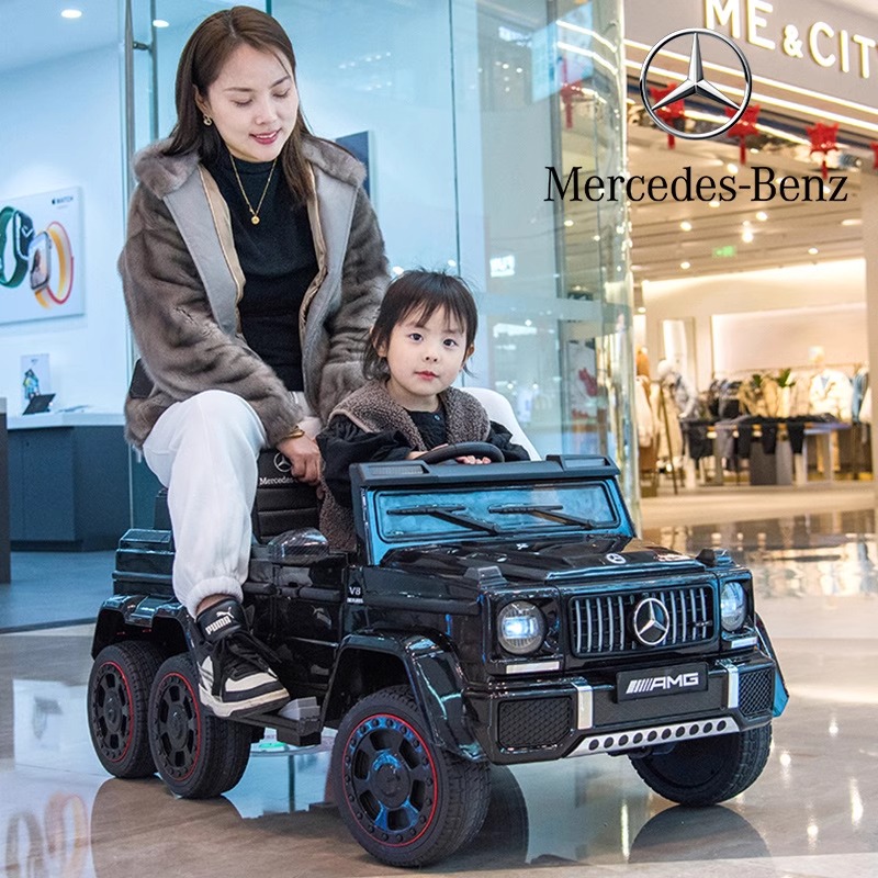 奔驰大g儿童电动汽车四轮遥控越野小孩车宝宝玩具车可坐大人双人