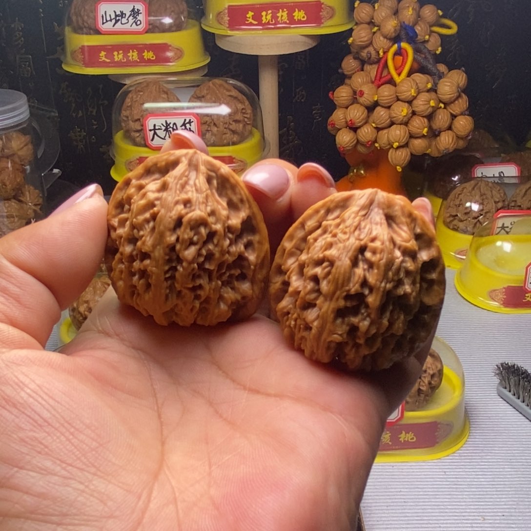 把件文玩核桃011三角疆39尺