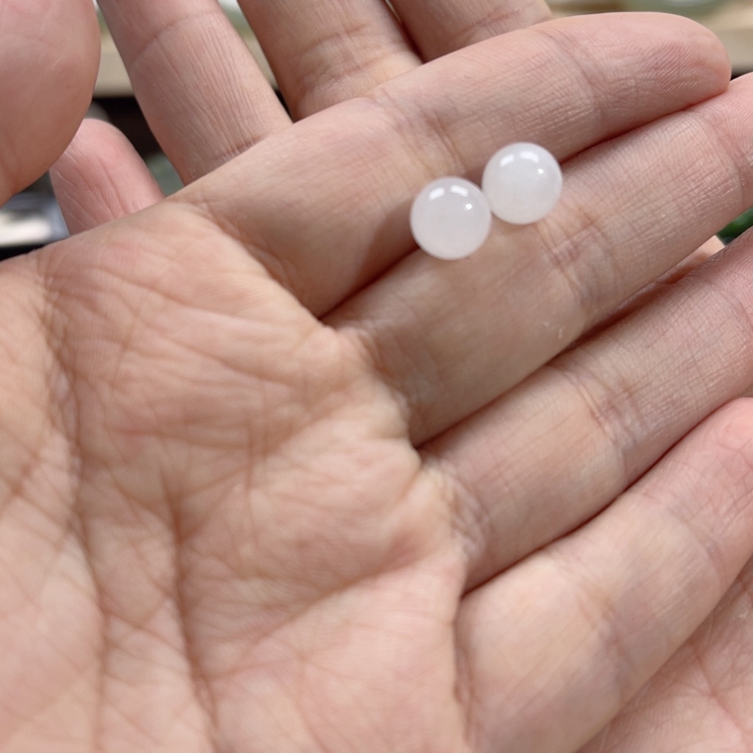 和田玉手串银S925镶嵌