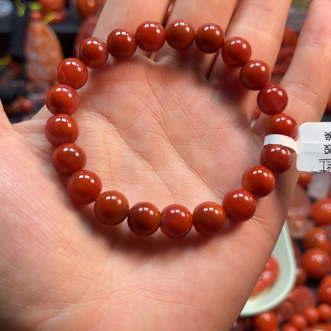 南红玛瑙手串9mm未镶嵌