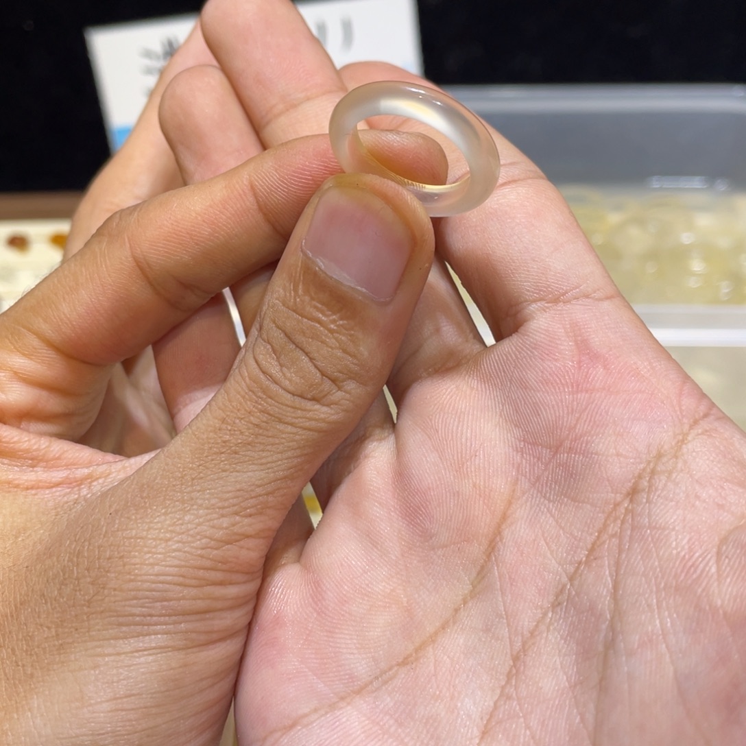 玛瑙/玉髓未镶嵌戒指26号港13