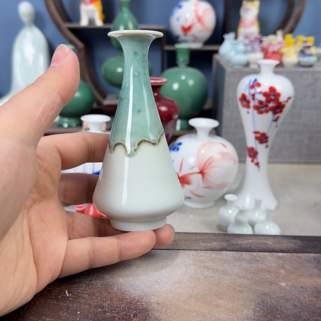 陶瓷手工小花器摆件