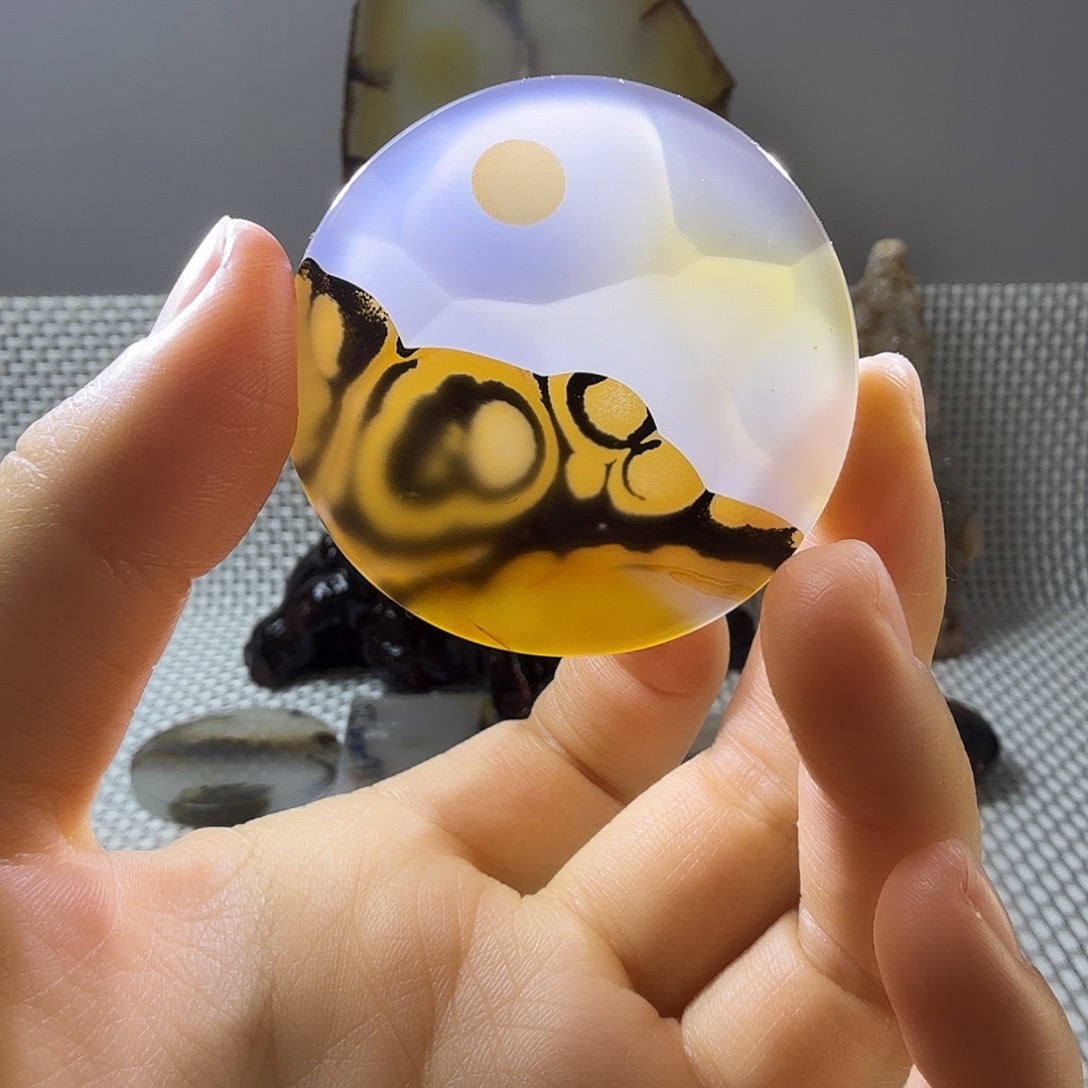 宋***泽玛瑙/玉髓未镶嵌吊坠(不含链)