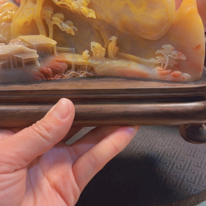 寿山石富贵山居图