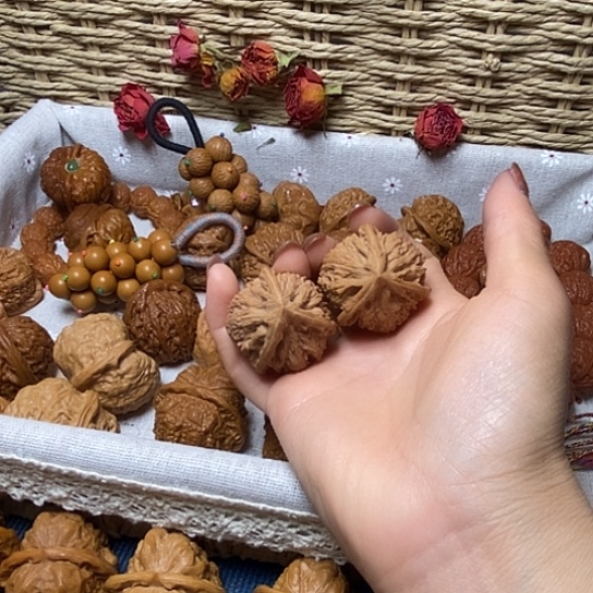 把件文玩核桃36尺全品文山三棱