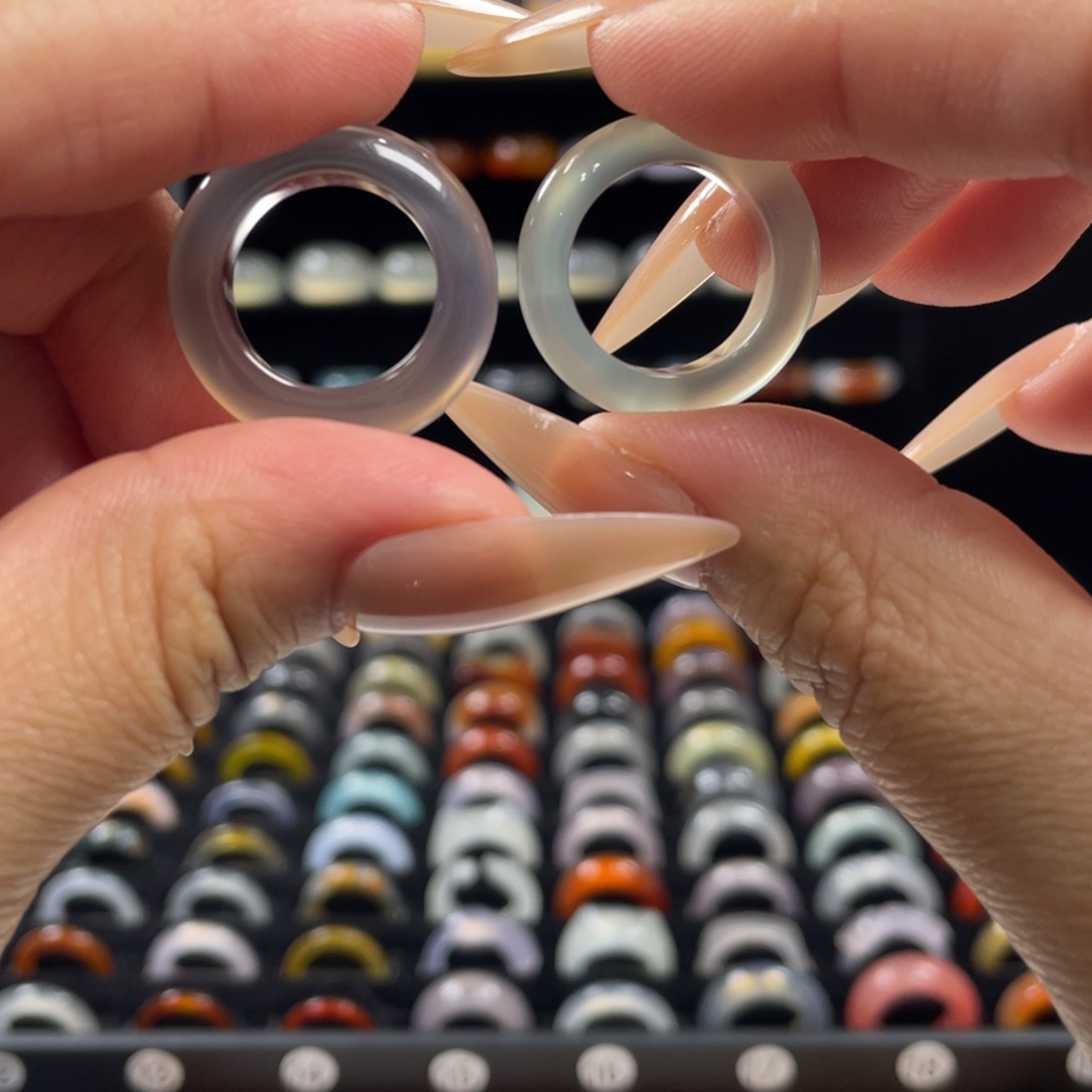 玛瑙/玉髓未镶嵌戒指