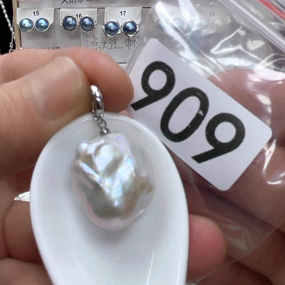 淡水珍珠颈饰银S925镶嵌