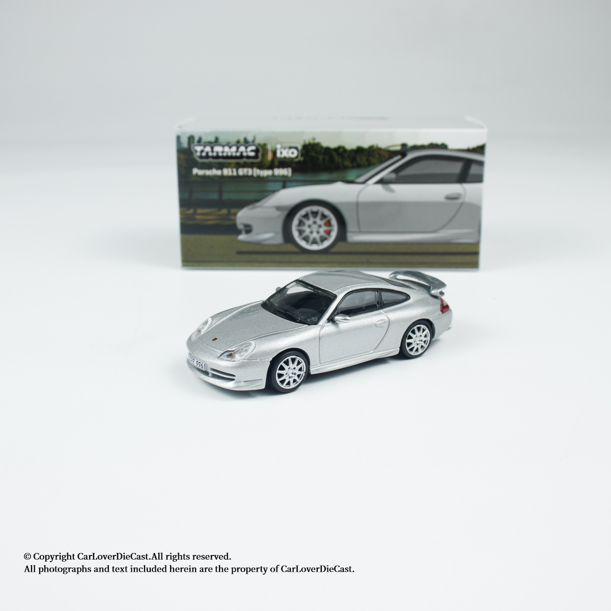TW 1:64 保时捷Porsche 911 GT3 (type996) Silver 合金车模