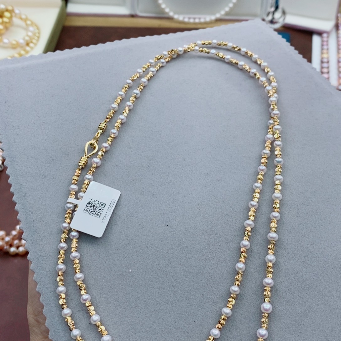 淡水珍珠合金颈饰