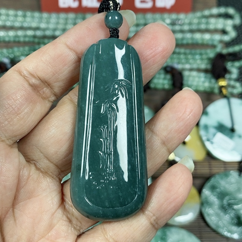 【闪购商品】翡翠颈饰未镶嵌玉吊坠翡翠玉节节高