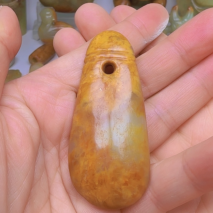 和田玉吊坠(不含链)未镶嵌