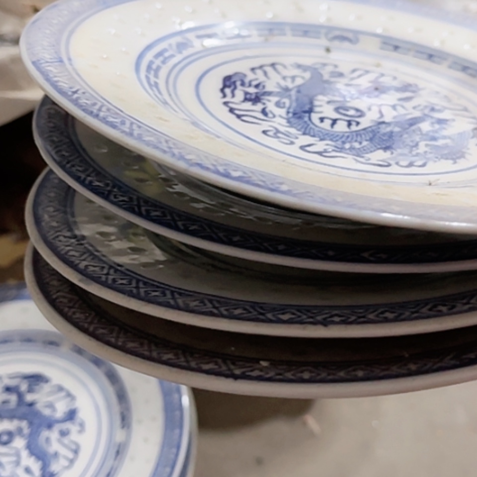 【闪购商品】紫砂盖碗烈**奶玲珑盘4个