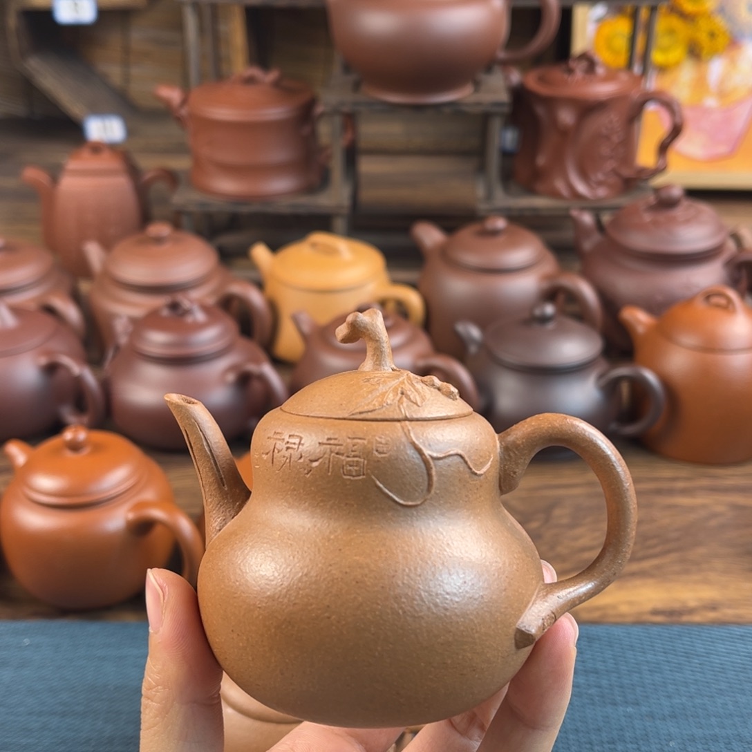 杰***耀茶壶紫砂手工制作工艺精湛