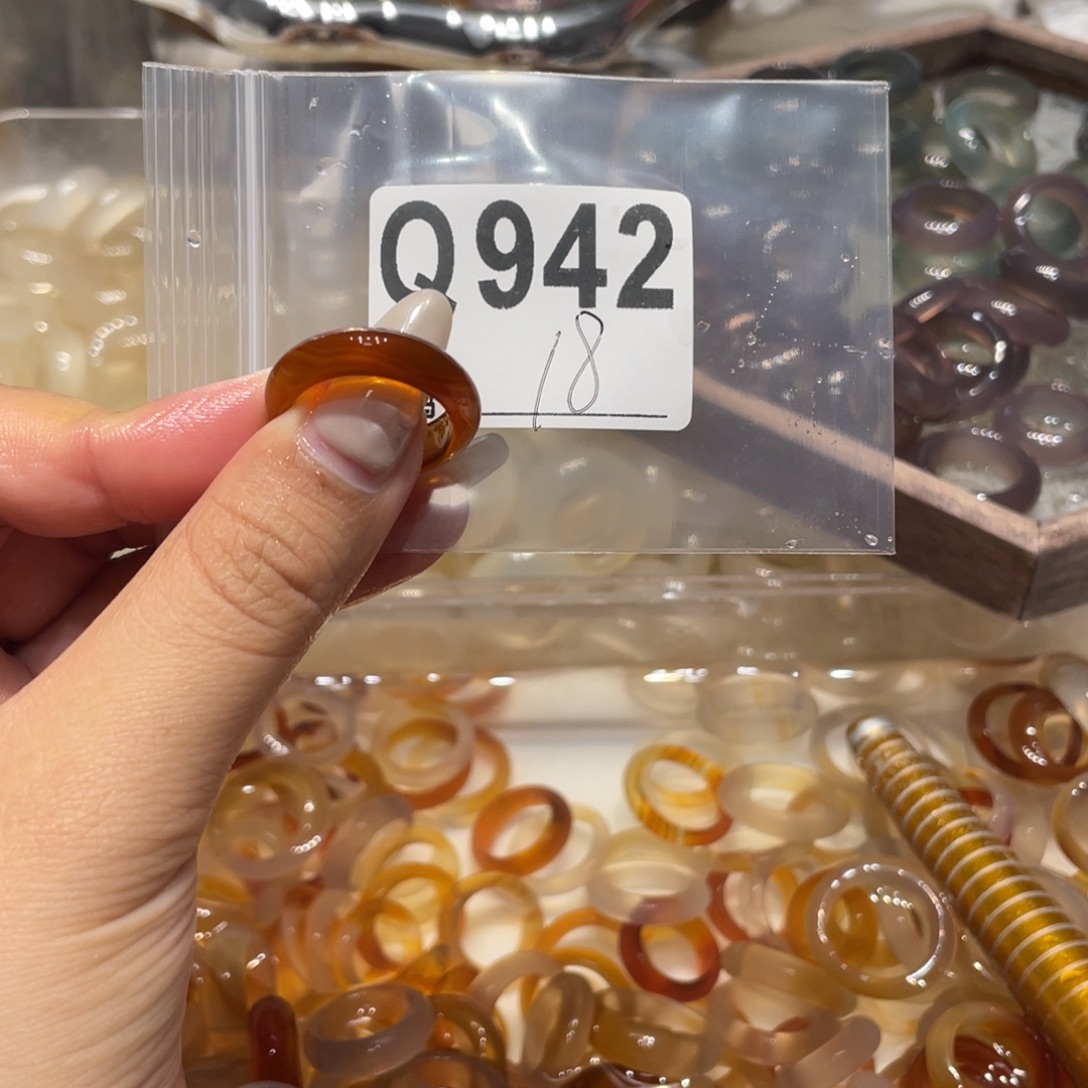 玛瑙/玉髓未镶嵌戒指942