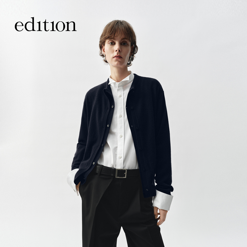 【精英衣橱系列】edition2025春新款两件式毛衣外套#EBE1CAR025