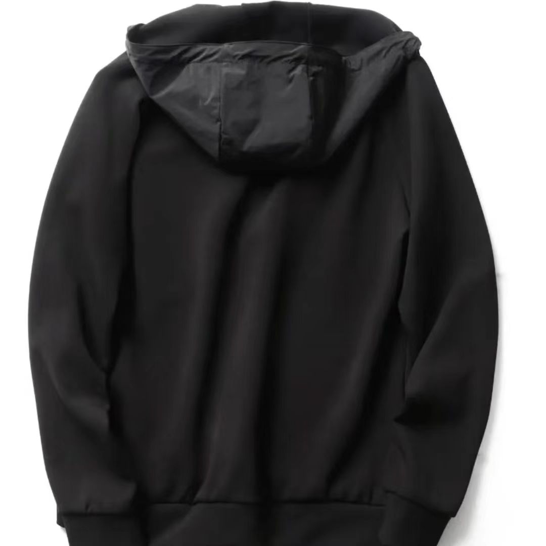 S蓝连帽男士户外休闲外套