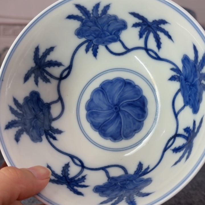 摆件摆件好看青花赏碗