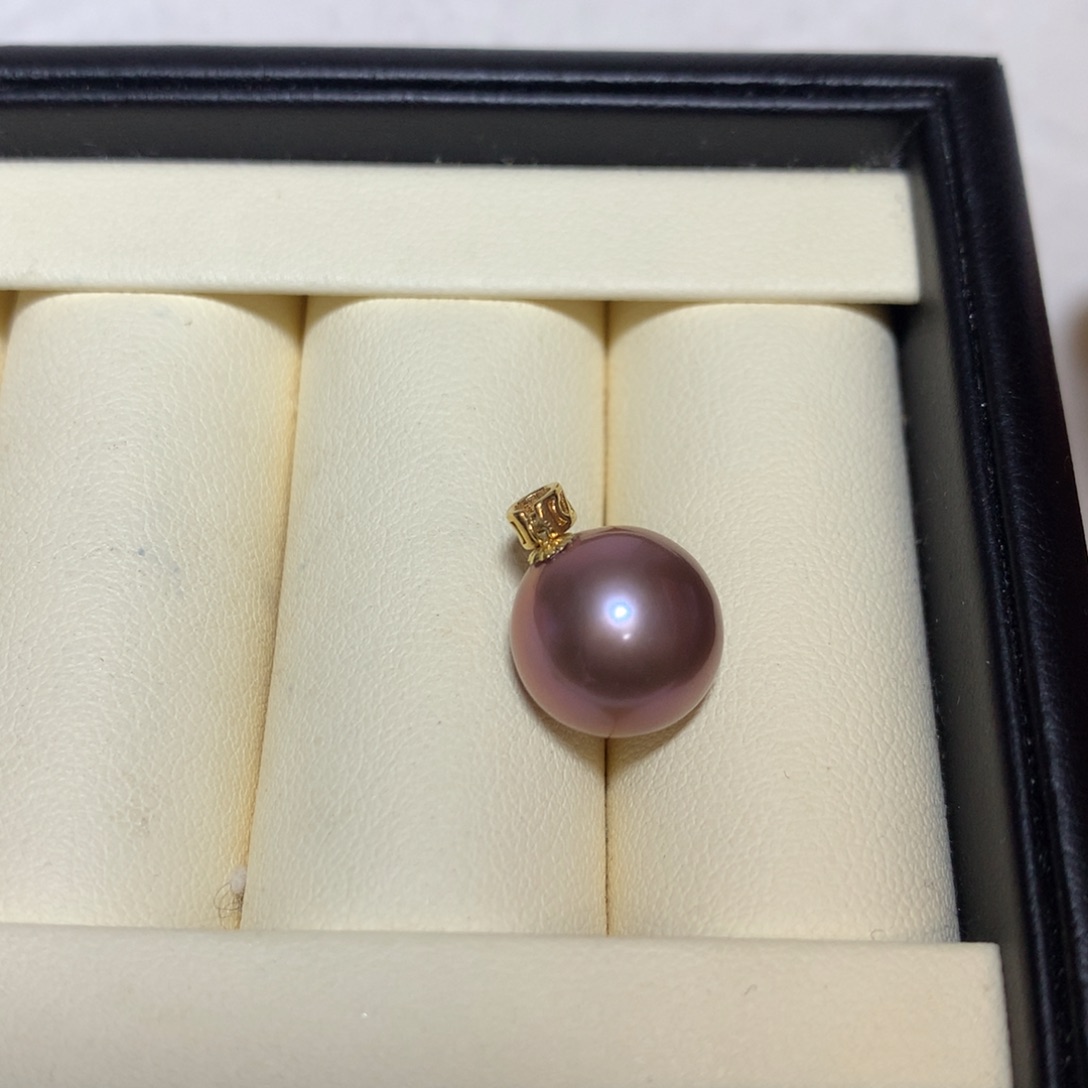 18K金镶嵌吊坠(不含链)淡水珍珠