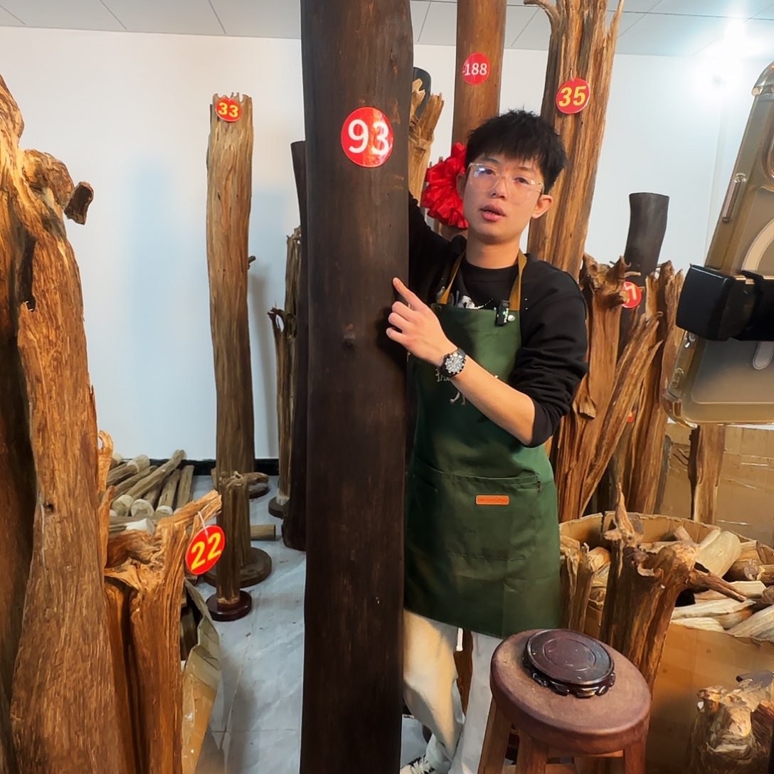 沉香木摆件天然沉香原木摆件➕底座