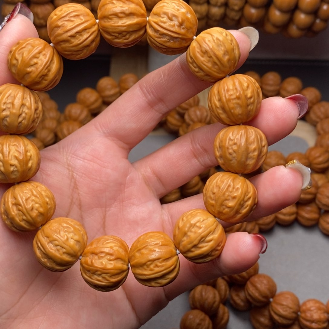 猴头核桃手串18-19mm全品京八棱