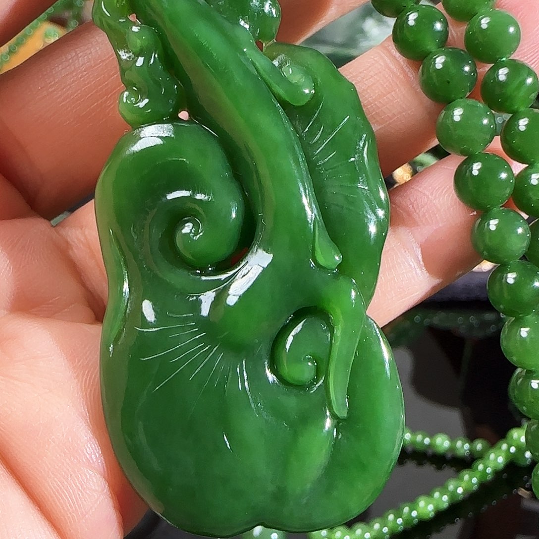 和田玉（碧玉）手链未镶嵌