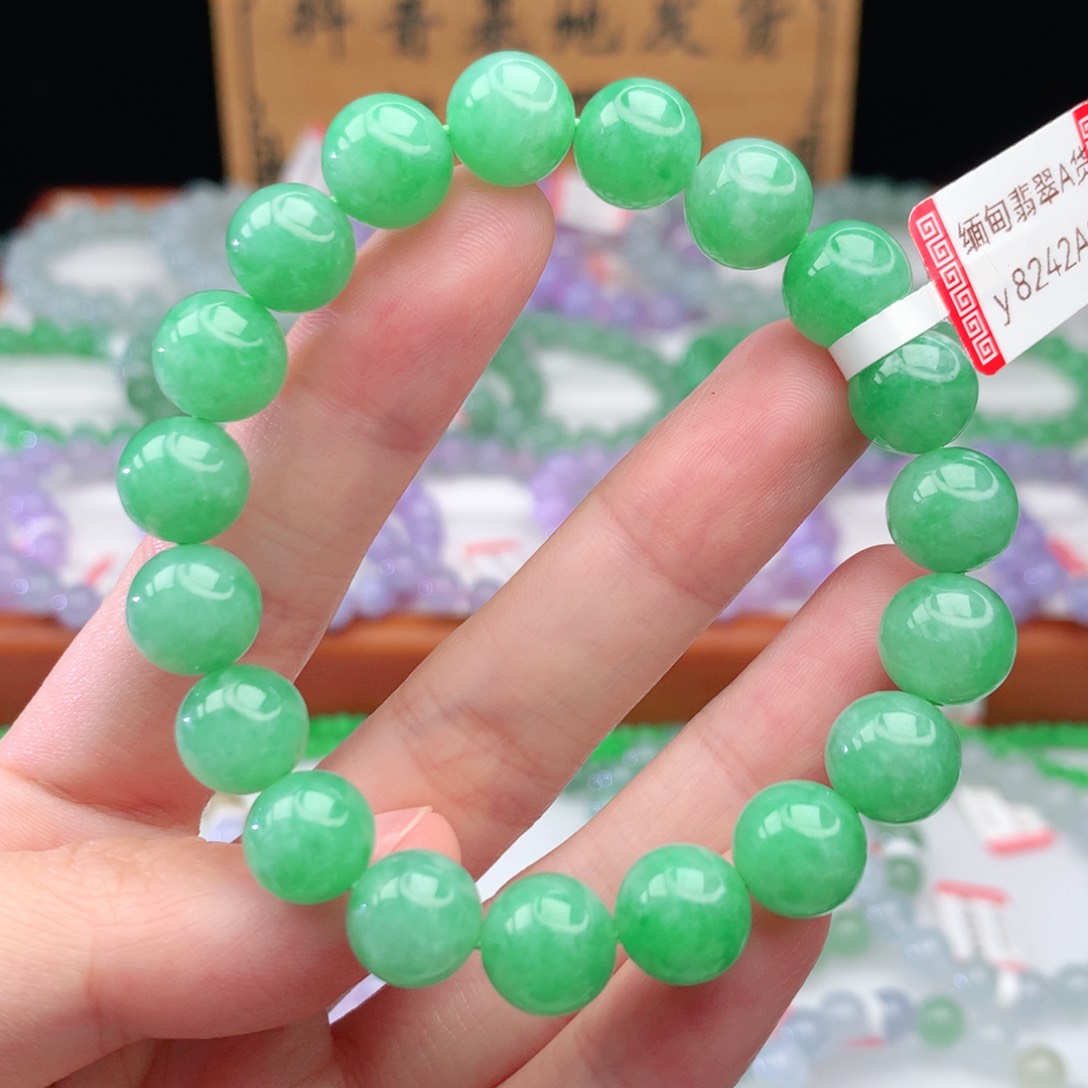 翡翠手链未镶嵌翡翠10mm