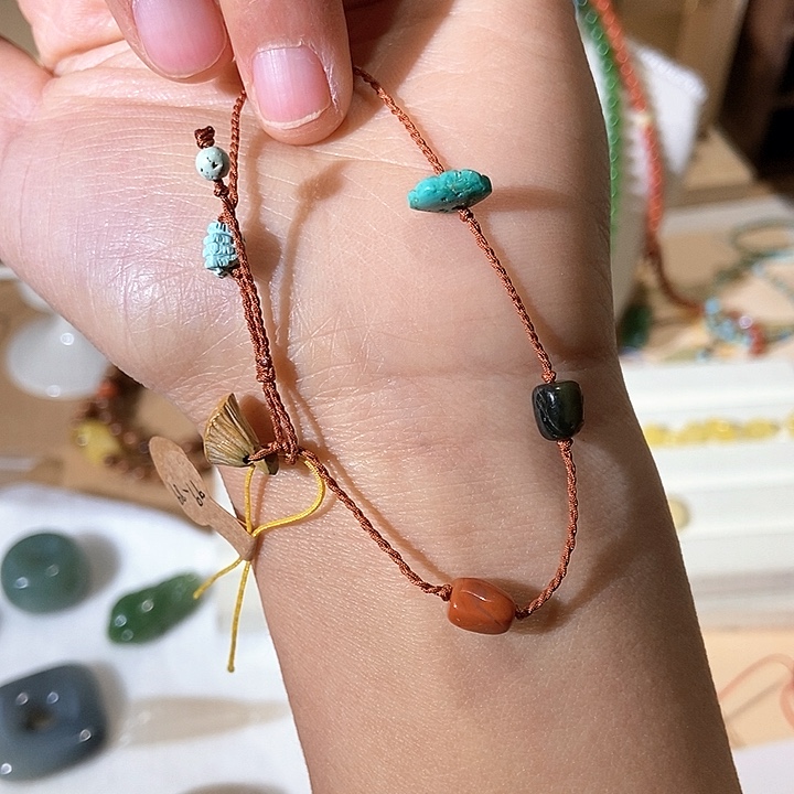 和田玉（糖玉）颈饰未镶嵌串