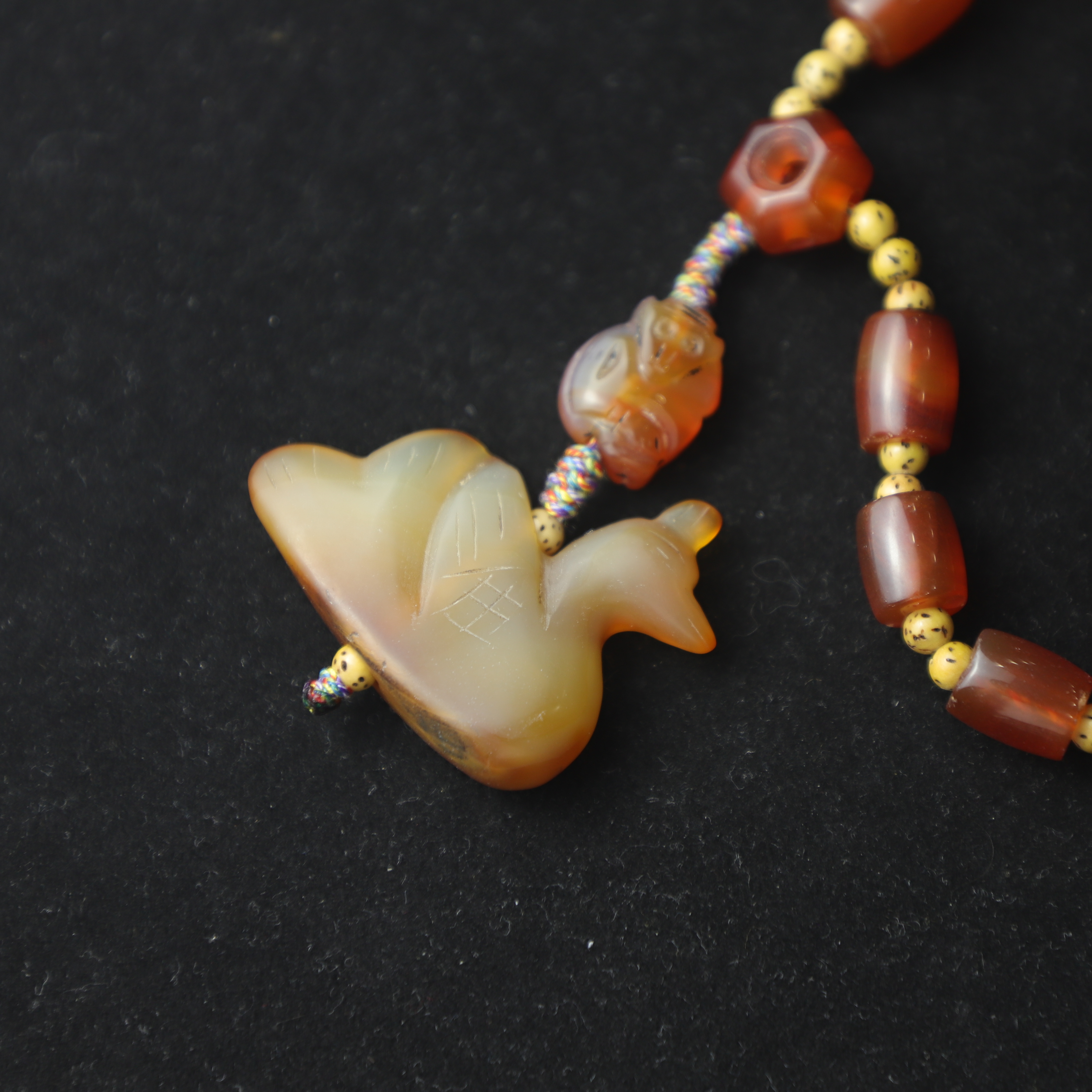 TCWWA05624清晚老玛瑙项链