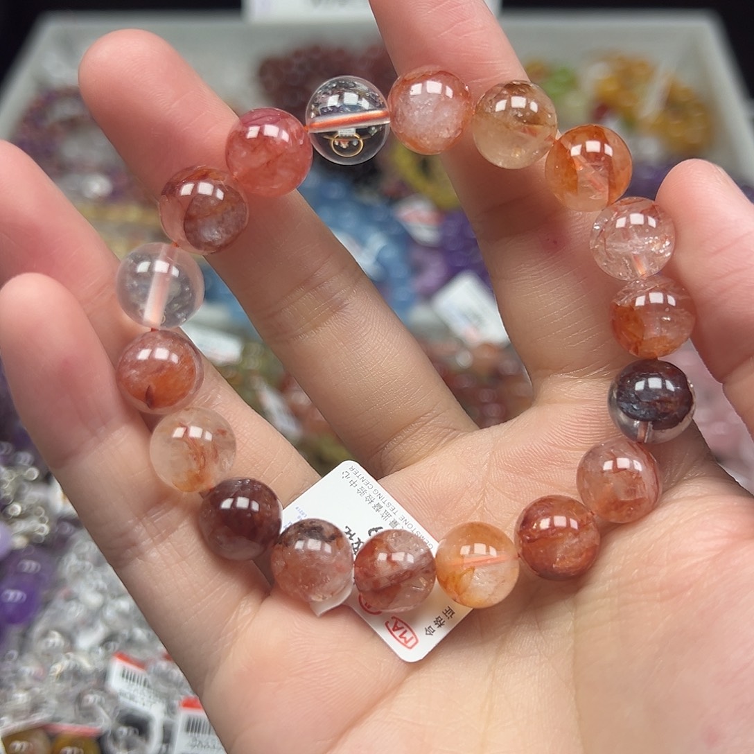 手链水晶未镶嵌卡11.3精品红胶花76